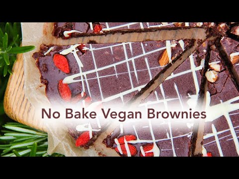 Easy No Bake Vegan Brownies - ridiculously easy