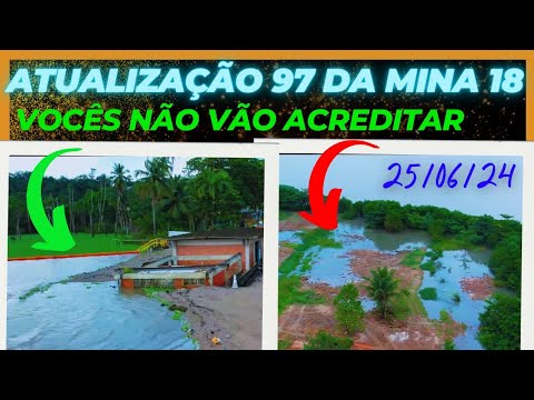 Atualização  97 da Mina 18 da BRASKEM no Mutange | Maceió | Alagoas Brasil | visto de cima em 4K