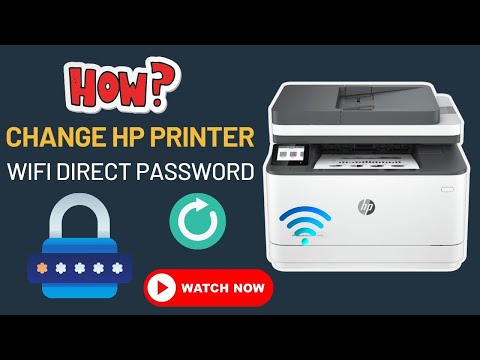 how to change hp printer wifi direct password