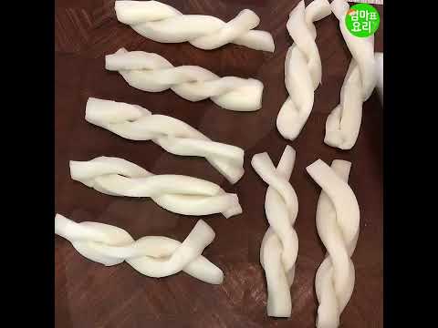 가래떡 간식 추천♥엄마표요리[가래떡츄러스] / Mom's Cooking[Bar rice cake churros]