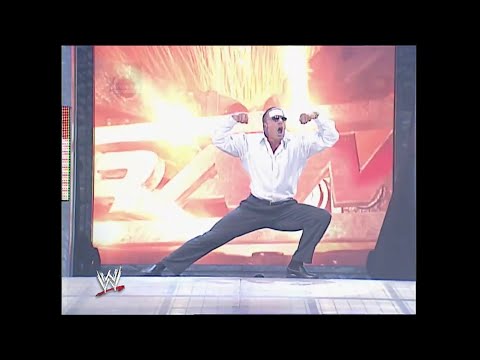 Triple H mocks HBK entrance and meets Brock Lesnar - RAW 26 August 2002