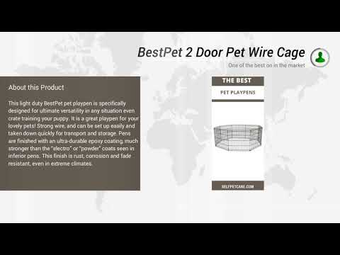 BestPet 2 Door Pet Wire Cage