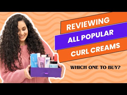 Reviewing POPULAR CURL CREAMS for WAVY & CURLY hair || Leave in Conditioners, Leave In cream✨