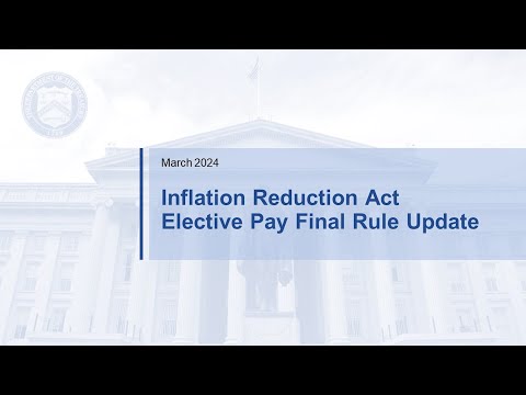 White House and Treasury Stakeholder Webinar on Direct Pay – March 5, 2024