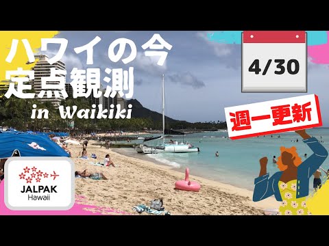 【ハワイの今】ワイキキ定点観測  2024年4月30日