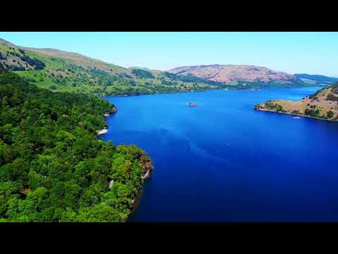 Aerial Views Of Lake District in Cumbria - UK