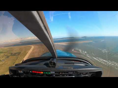 Flight across Pembrey Sands