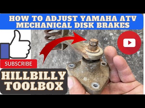 Yamaha Big Bear 350 - How to adjust Yamaha mechanical disk brakes - The HillBilly ToolBox Way