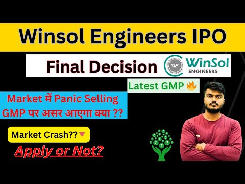 Winsol Engineers IPO Final Decision | Market Crash, GMP ? | winsol ipo subscription figure