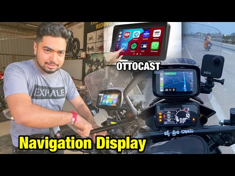 INSTALLED CARPLAY AND ANDROID AUTO Display for Every MOTORCYCLE | Waterproof Navigation Device