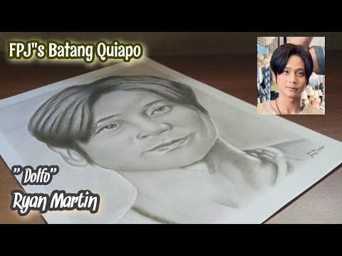 Drawing "Dolfo" Ryan Martin from Batang Quiapo| Brother of Coco Martin| jesar art