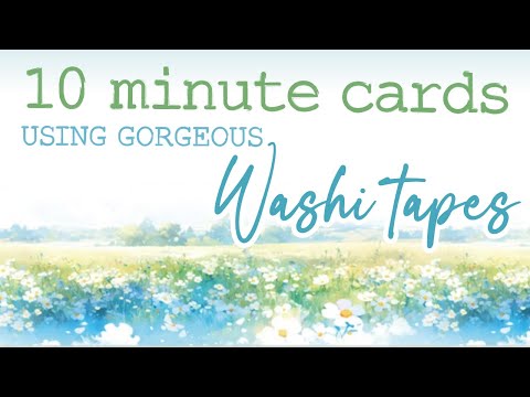 Make GORGEOUS CARDS in just MINUTES!!