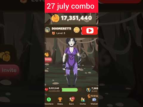 memefi secret combo 27 july | memefi today secret code | memefi secret tap today