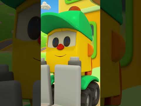 Leo the truck & colorful tractors for kids. Funny cartoons for kids. Kids animation #shorts