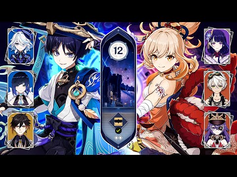 C0 Wanderer Furina Buff & C0 Yoimiya Overload! Floor 12 Spiral Abyss 5.0 Showcase! (Genshin Impact)