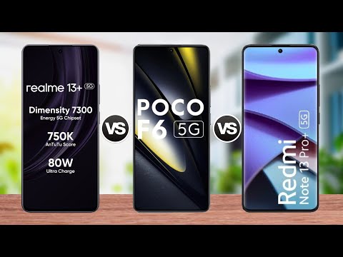 Realme 13 Plus vs Poco F6 vs Redmi Note 13 Pro Plus