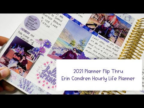 2021 Planner Flip Thru | Erin Condren Hourly LifePlanner