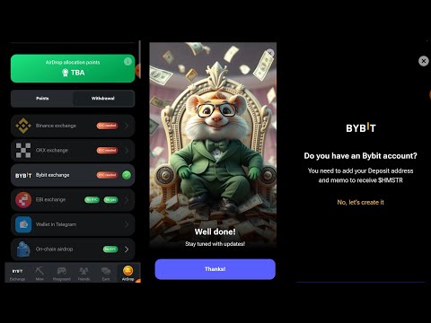 $HSMTR Airdrop Claim: How to add ByBit deposit address to Hamster Kombat