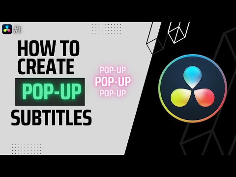 How to Create a Pop-Up Text Effect for Subtitles🔥| DaVinci Resolve