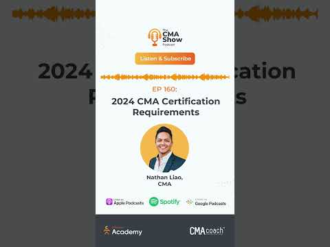 EP 160: 2024 CMA Certification Requirements