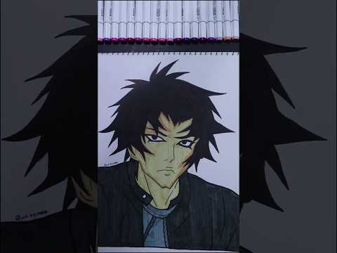 Akira fudo drawing in 30 second! #shorts #akira #anime