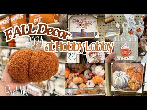 *OMG* FALL DECOR 2024 AT HOBBY LOBBY! NEW FALL DECORATIONS, HOBBY LOBBY FINDS #fall2024 #hobbylobby