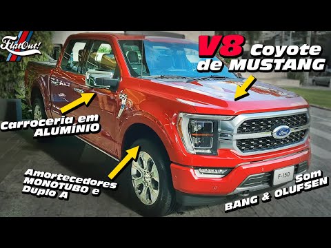 NOVA Ford F-150 2023 no BRASIL: TODOS os detalhes técnicos da rival da Ram | Platinum e Lariat