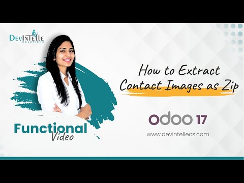 How to Extract Contact Images as Zip in odoo | customer supplier  images extract into zip