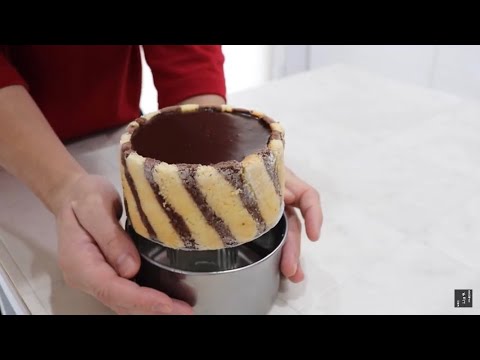 チョコ好きの男女に贈る生チョコムースケーキ ganache moose chocolatecake