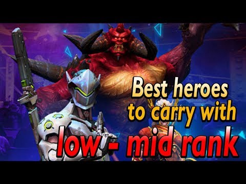 What are the best heroes to carry in low ranks?