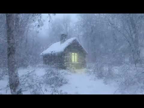 Snowstorm Covered The Lonely House | Freezing Winter Storm & Howling Wind | Relaxing Ambience, Sleep