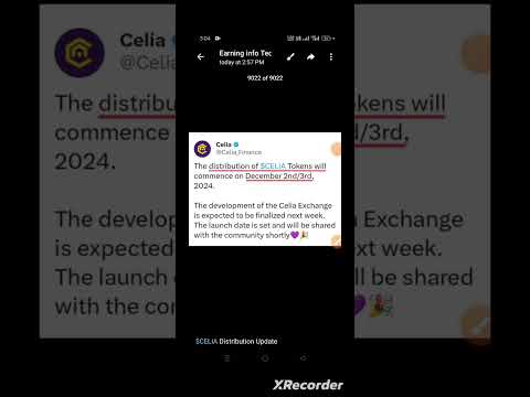 CELIA Token Distribution Update