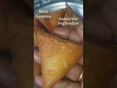 #Simple mini samosa #mini samosa #crispy samosa #YTShorts #Videos @Vegfoodies