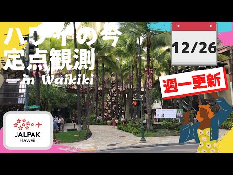 【ハワイの今】ワイキキ定点観測  2023年12月26日