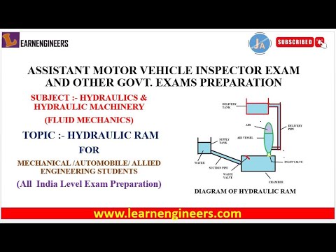 HYDRAULIC RAM FOR ASSISTANT MOTOR VEHICLE INSPECTOR EXAMS AND OTHER GOVT. EXAMS PREPARATION ||AMVI||