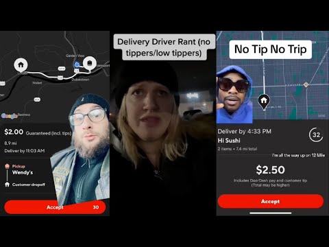 DoorDash Drivers Are Fed up With Customers Not Tipping... The Harsh Reality of Gig Work