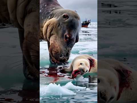 WALRUS rescue by fishermen🌊🦭