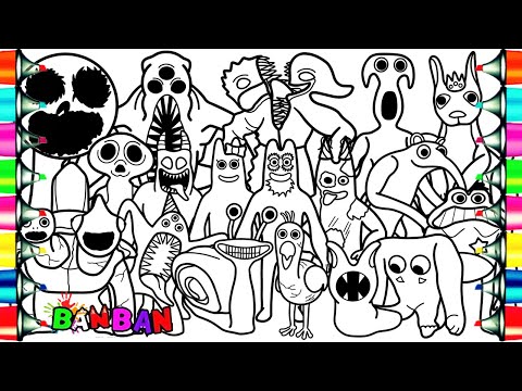 Garten Of Banban 7 Coloring Pages / How to Color All New Monsters / NCS Music