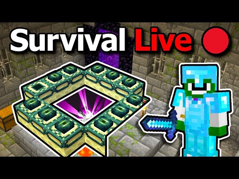 Minecraft 1.19 Survival ENDER DRAGON FIGHT🔴LIVESTREAM🔴 - Ep 6