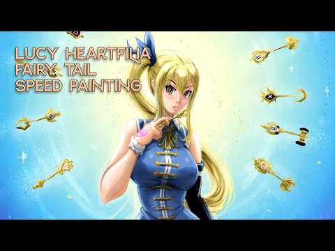 Lucy Heartfilia Fairy Tail ( Fan Art ) ILustration; Speed Painting