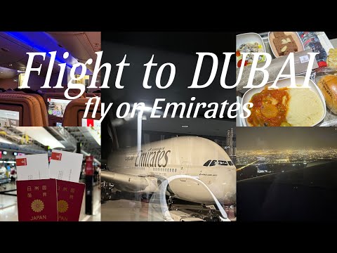 【念願】KIX→DUB🇦🇪エミレーツ航空A380-800エコノミーでドバイへ！