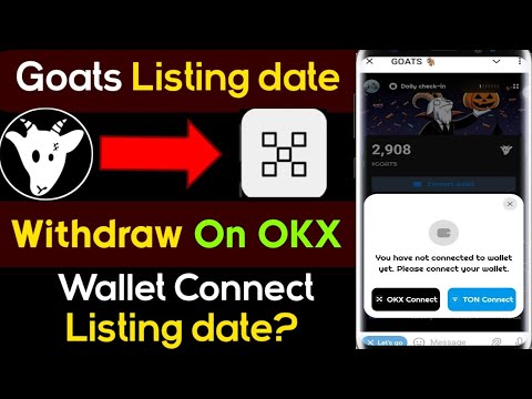 Goats Airdrop Listing date | Goats Airdrop | Goats Airdrop withdrawal