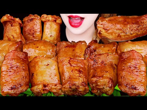 ASMR BEEF LARGE INTESTINES *CRUNCHY DAECHANG EATING SOUNDS MUKBANG 바삭촉촉한 대창 먹방 咀嚼音