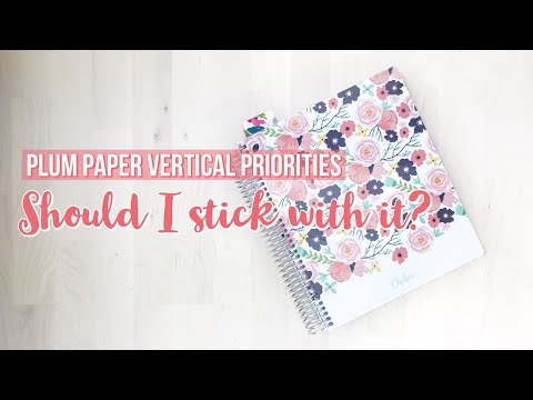 Do I still need my Vertical Priorities Plum Paper Planner?!?