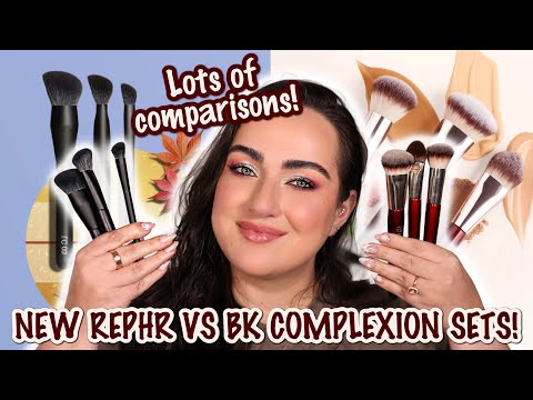 REPHR LC Set vs BK Beauty Core Trio | Battle of the Complexion Brushes! Tons of Comparisons!