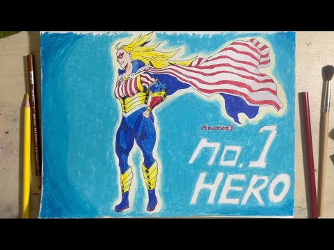 Drawing Star and Stripe from My Hero Academia (Boku no Hiro Akademia)