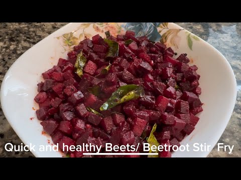 Quick and Healthy Beets/ Beetroot Stir Fry