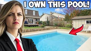 HOA Karen Calls 911 Cuz I Blocked Her From Using My Pool! Claims MY Property Is HERS!