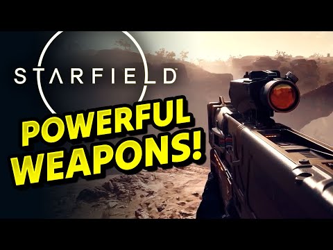 Starfield Weapons! Assault Rifles, SMGs, Electromagnetic Guns and more!