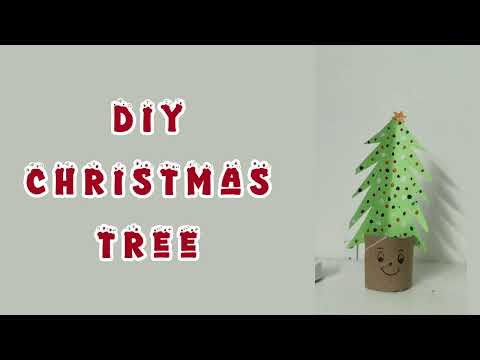 Diy Christmas tree lamp craft